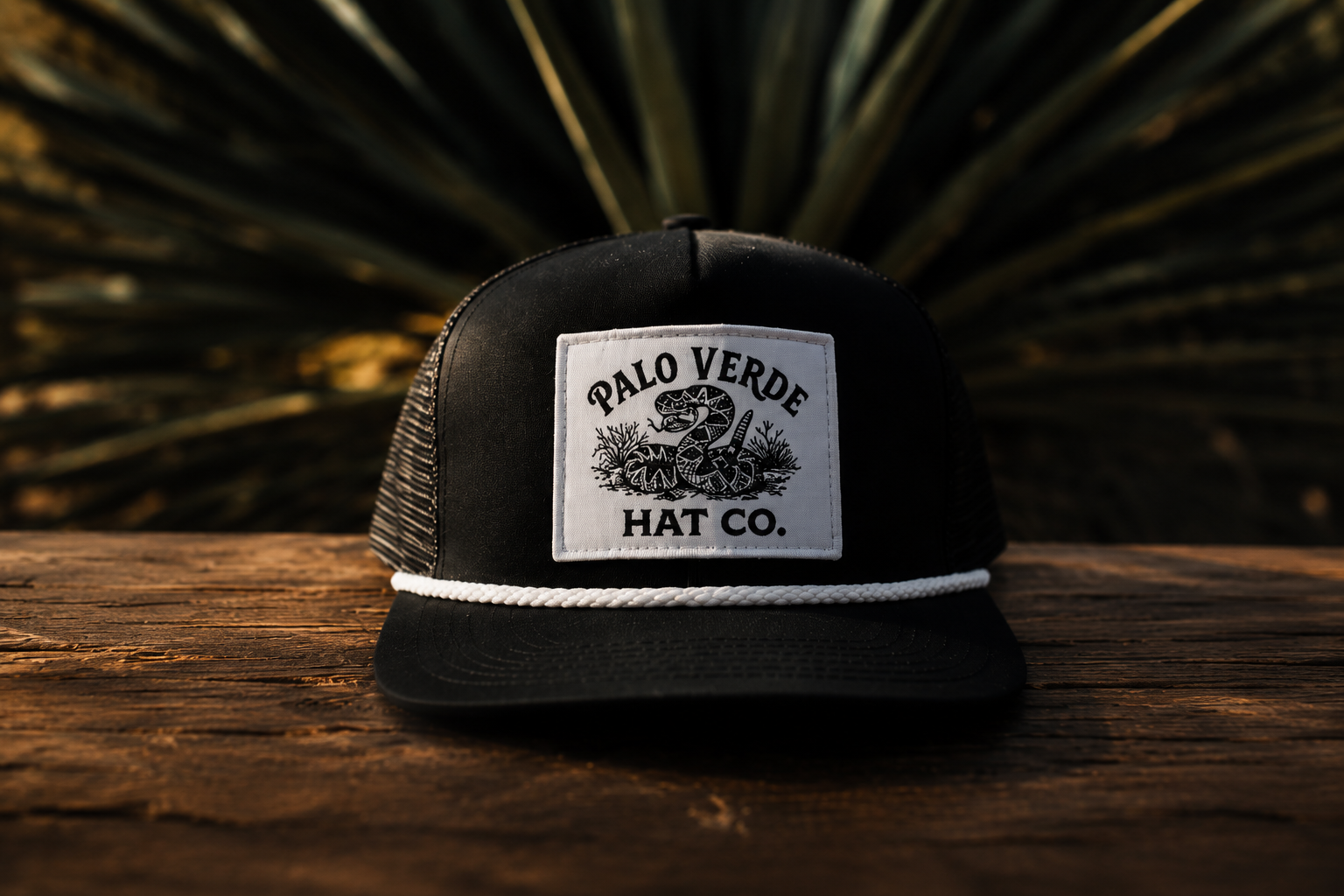 Palo Verde Hat Co. – The Rattler (Black/White)