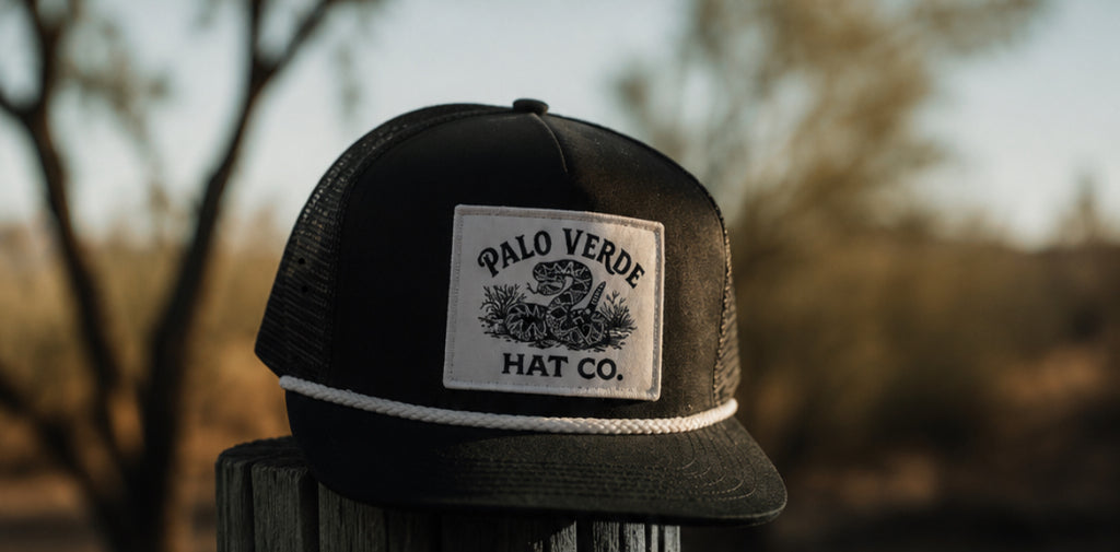 Palo Verde Hat Co. – The Rattler (Black/White)